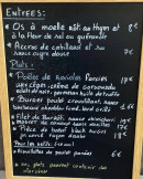 Menu La Dolce Villa - Exemple de menu