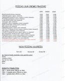 Menu Le coin à pizza - Les pizzas à base crème et sucrées 