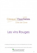 Menu Côteaux et  Fourchettes - Carte des vins rouges