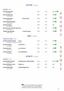 Menu Côteaux et  Fourchettes - Les vins rouges page 17