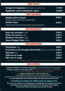 Menu Pizza Roll - Les plats, salades,  desserts,...