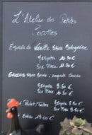 Carte et menu de L’atelier des petites cocottes à Lauris — Un exemple de menu du jour