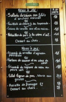 Menu Le Provençal - L'ardoise