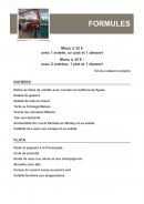 Menu Auberge la bastide neuve - Formules 32€ et 35€