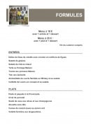 Menu Auberge la bastide neuve - Formules 18€ et 25€