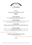 Menu La Passerelle - Les menu, café, ...