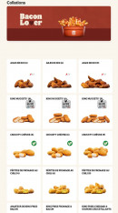 Menu Burger King - Les collations