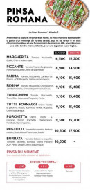 Menu Hello Roma! - Les pizzas