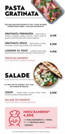 Menu Hello Roma! - Les pates et salades