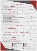 Menu Le Clem - Les poissons, moules, ...