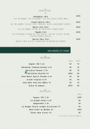 Menu Angani - Les bières et cidres
