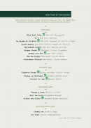 Menu Angani - Les thés et infusions