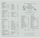 Menu La Comète - Les bières, apéritifs, alcools...