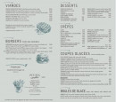 Menu La Comète - Les viandes, burgers, desserts...