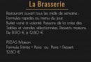 Menu Les Voyageurs - Les formules