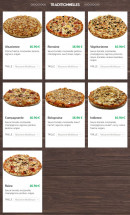 Menu Pizza West - Les traditionnelles