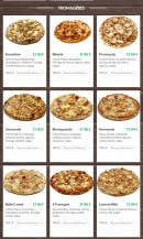 Menu Pizza West - Les fromagères