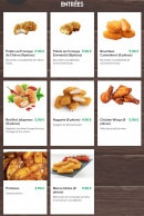 Menu Pizza West - Les entrées