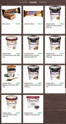 Menu Pizza West - Les glaces