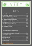 Menu S.Viet - Les entrées