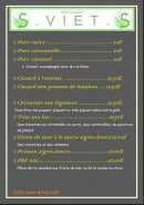 Menu S.Viet - Les plats quotidiens suite