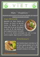 Menu S.Viet - Les plats traditions