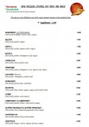 Menu Creperie du vidame - Les pizzas: calzone, normande, orientale...