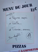 Carte et menu de Rest'O Landes à Saint Julien des Landes — Exemple de menu du jour