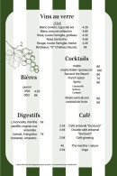 Carte et menu de La Famiglia à Saint Jean de Monts — Les vins, cocktails, ...