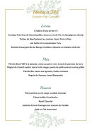 Carte et menu de La Glycine à Fontenay le Comte — Menu à 39€