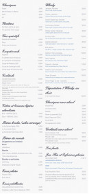 Carte et menu de L'auberge Des Etiers à Beauvoir sur Mer — Les apéritifs