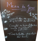 Carte et menu de L'Auberge des Artistes à Rives-d’Autise — Exemple de menu