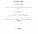 Carte et menu de La Houle à Saint Hilaire de Riez — Les fruits de mer et fromages