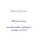 Menu Les Prateaux - La formule découverte