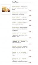 Menu La Casetta - pates