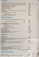 Carte et menu de La Plancha du Pêcheur à L' Ile d'Yeu — Les apéritifs, bières, ...
