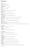 Menu Boulangerie Bonnin - Les pizzas
