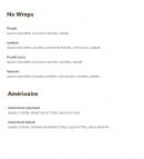 Menu Boulangerie Bonnin - Les wraps et américains