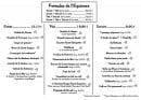Carte et menu de Equinoxe à La Tranche sur Mer — Les formules de l' Equinoxe