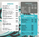 Menu La Crêpouse - Les apéritifs, cocktails et bières