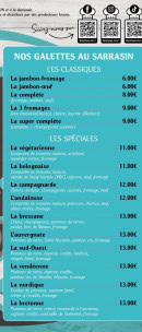 Menu La Crêpouse - Les galettes au sarrasin