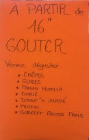 Menu La p'tite bouffe - Les prestations