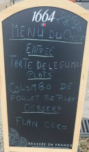 Menu L'évasion - L'ardoise