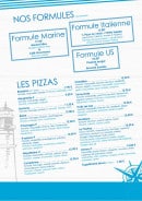 Menu La Pizzeria du lac - pizzas et formules