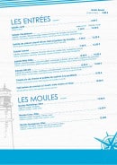 Menu La Pizzeria du lac - Les entrées...
