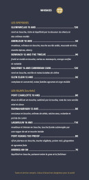 Menu Le Bistrot De Bourgenay - Les whiskies