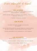 Menu Maléo - Les menus