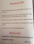 Menu Le Relais des 5 Moulins - Plats, garnitures