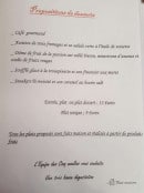 Menu Le Relais des 5 Moulins - Desserts, formules