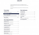 Carte et menu de Chez Fifi bar à huîtres à Jard sur Mer — La carte